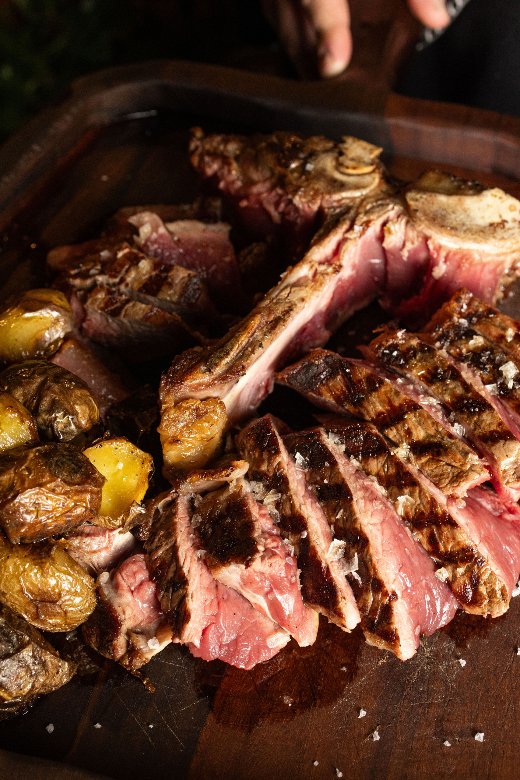 italian dishes: T-Bone Steak