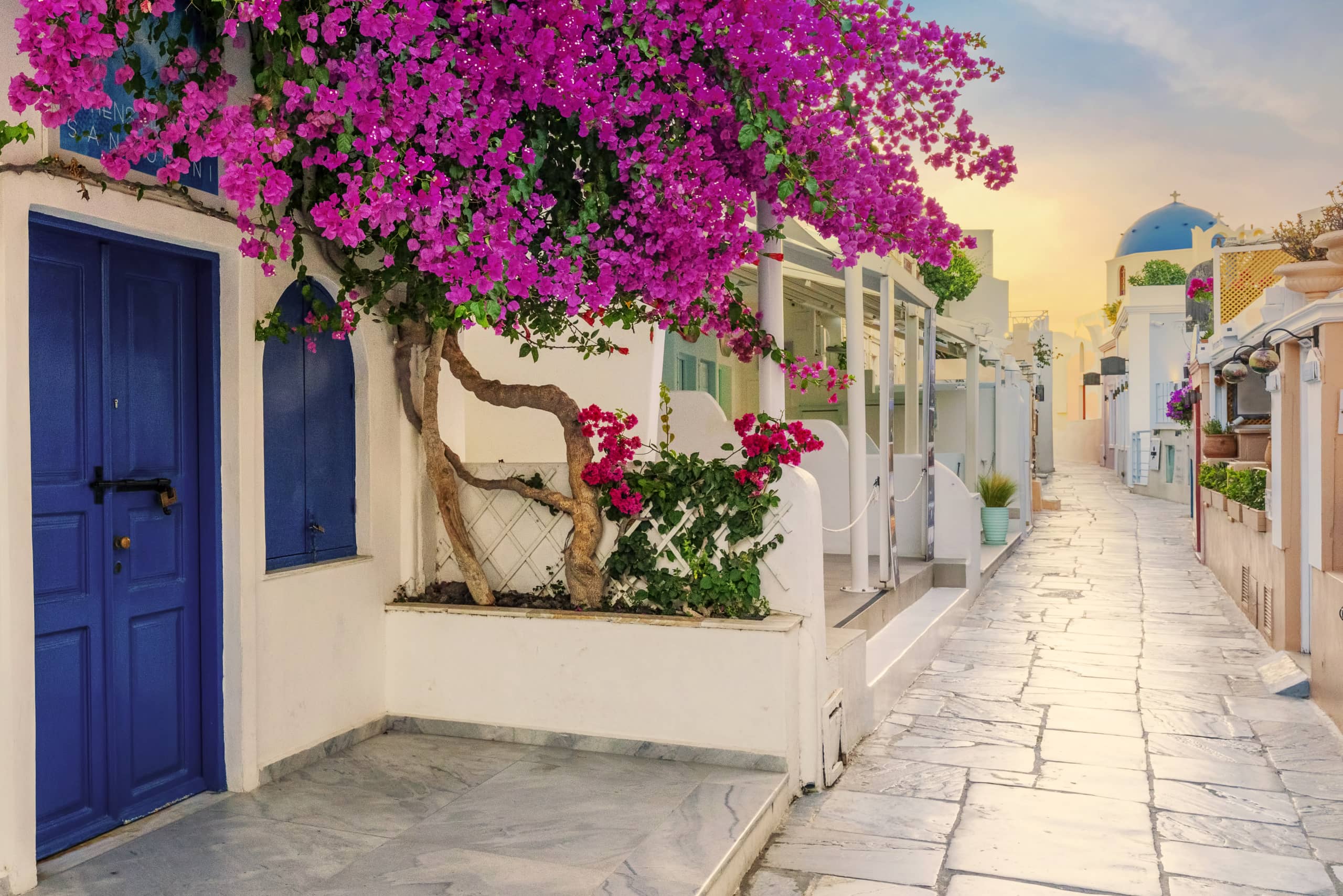 sunstet in oia, santorini