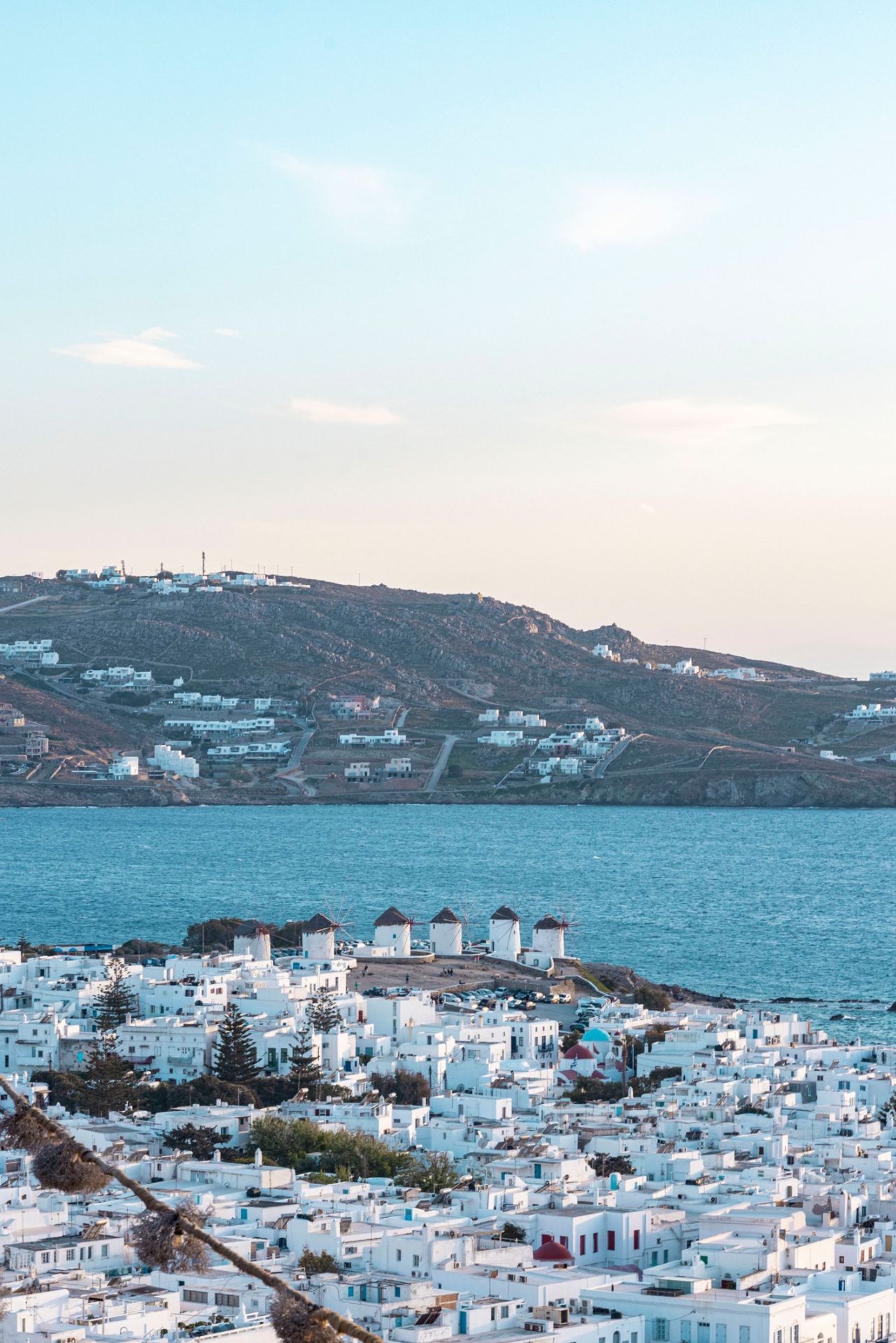 the villages of mykonos from the above i villaggi di mykonos dall'alto